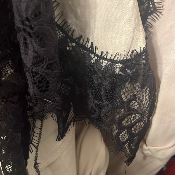 NWOT By Anthropologie Sleeveless V-Neck Lace Wrap Midi Dress - Picture 8 of 10